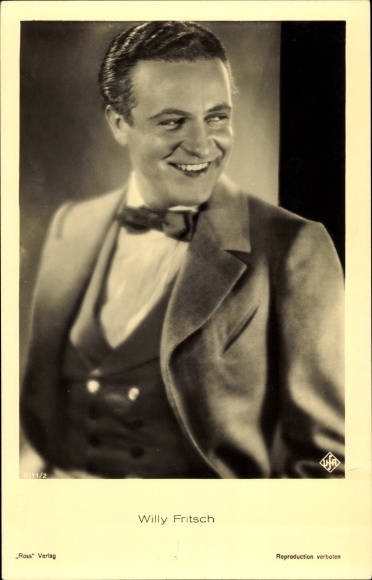 Ak Schauspieler Willy Fritsch, Portrait