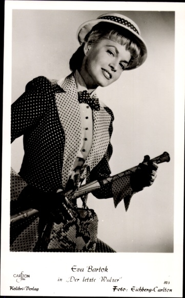 Foto Schauspielerin Eva Bartok in Der letzte Walzer, Portrait