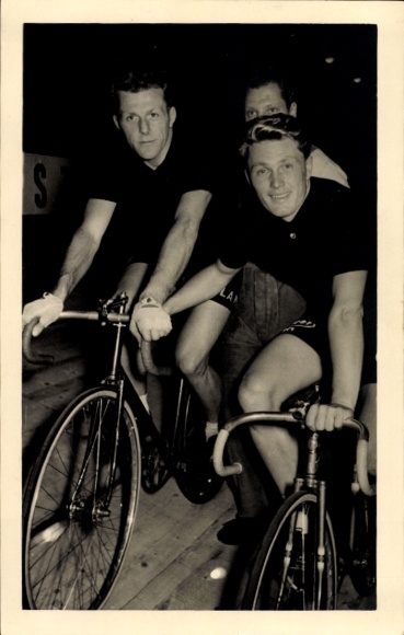 Foto Ak Radfahrer Otto Ziege nebst Rudi Mirke