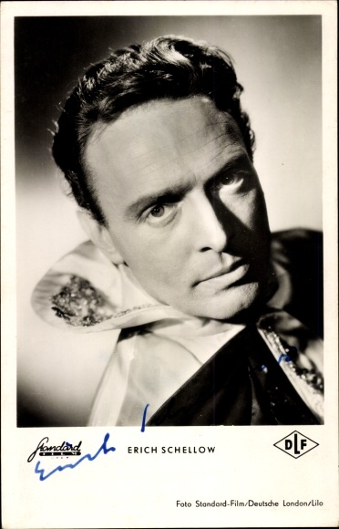 Ak Schauspieler Erich Schellow, Portrait, Drei vom Varrieté