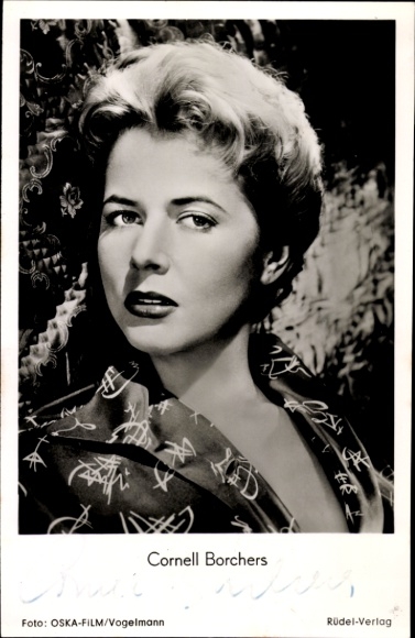 Ak Schauspielerin Cornell Borchers, Portrait, Autogramm