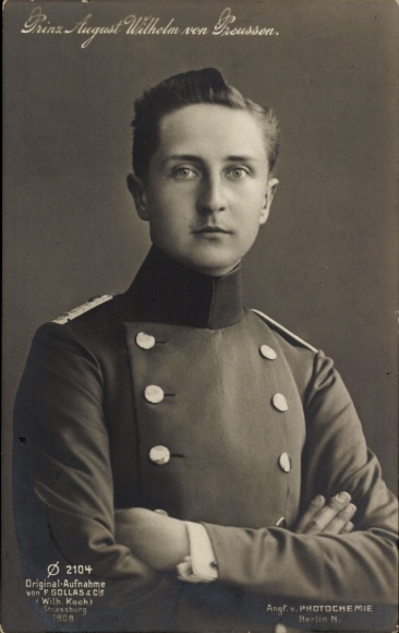 Ak Prinz August Wilhelm von Preußen, Portrait