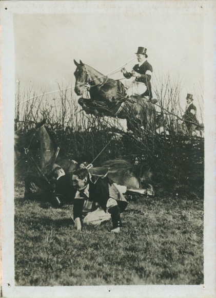 Foto Steeple Chasse, haute aristocratie anglaise, Lord Sully, Marquis de Hareford