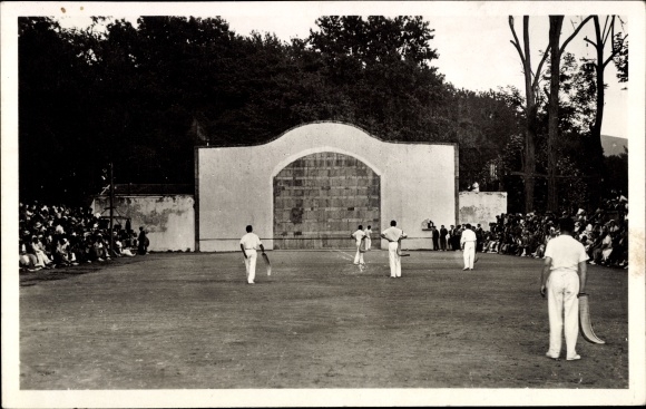 Ak Cambo les Bains Pyrenees Atlantiques, Fronton et partie de Pelote