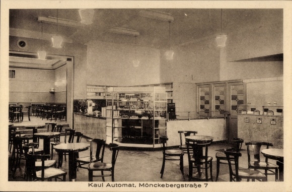 Ak Hamburg, Kaul Automatenbetriebe, Mönckebergstraße 6/7, Gr. Burstah 36, Bergstraße 24