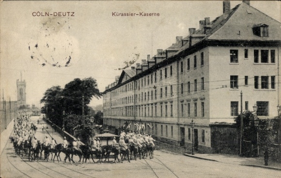Ak Deutz Köln am Rhein, Kürassier-Kaserne