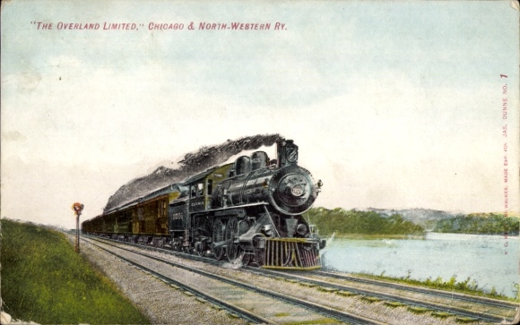 Ak Eisenbahn Overland Limited, Chicago, North Western Ry