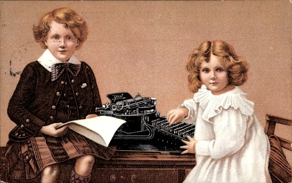 CPA Reklame, Compagnie de la Machine a Ecrire Yost