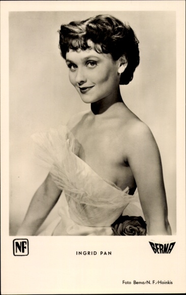 Ak Schauspielerin Ingrid Pan in Die Sonne von Sankt Moritz, Portrait