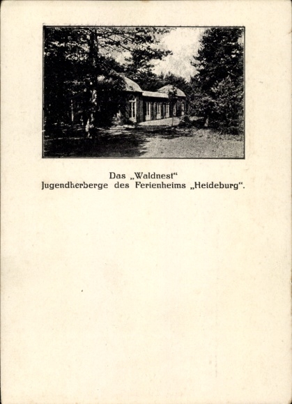 Ak Hamburg Harburg Hausbruch, Waldnest, Jugendherberge des Ferienheims Heideburg