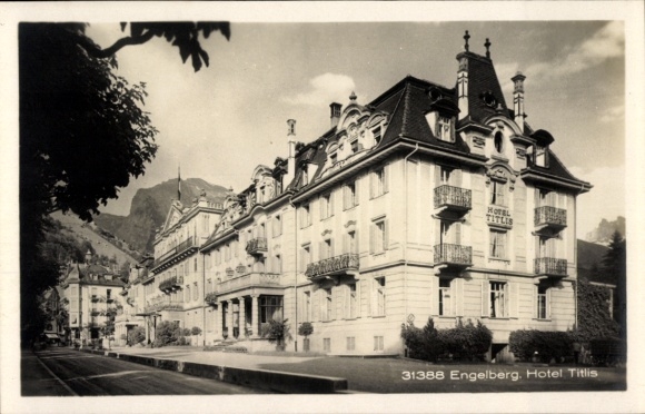 Ak Engelberg Kanton Obwalden Schweiz, Hotel Titlis