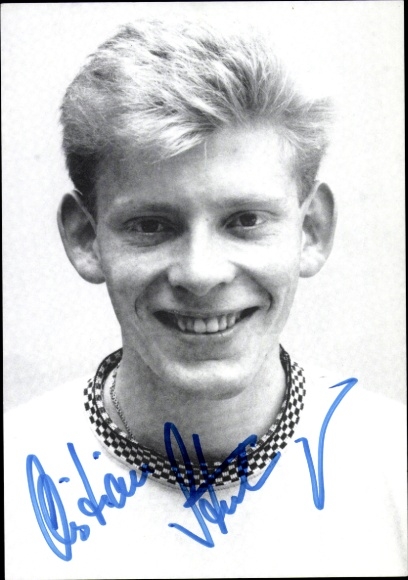 Autogrammkarte Sportschütze Christian Stützinger, Portrait, Autogramm