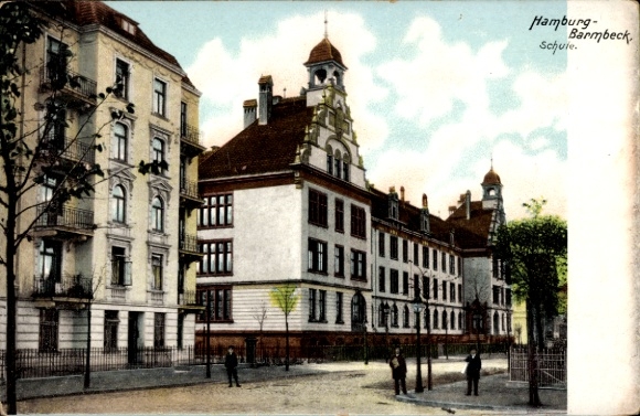 Ak Hamburg Nord Barmbek, Schule
