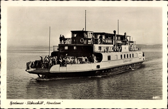 Ak Bodensee, Fährschiff Konstanz