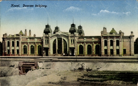 Ak Kowel Ukraine, Bahnhof