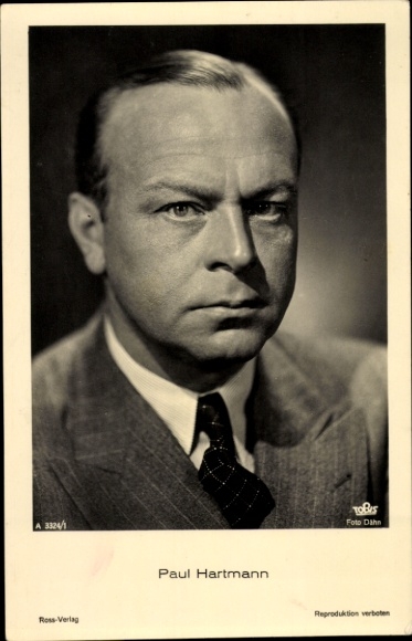 Ak Schauspieler Paul Hartmann, Portrait, Ross 3324/1