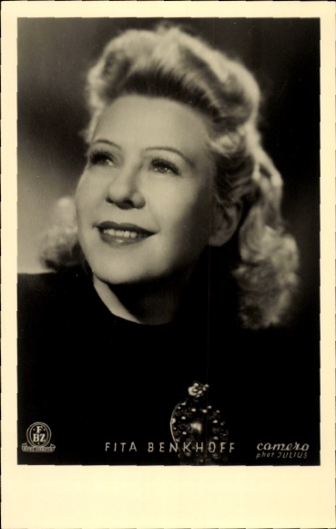 Foto Schauspielerin Fita Benkhoff, Portrait