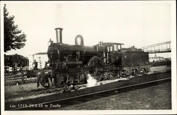 Ak Niederländische Eisenbahn, Lokomotive 1715 29 B48