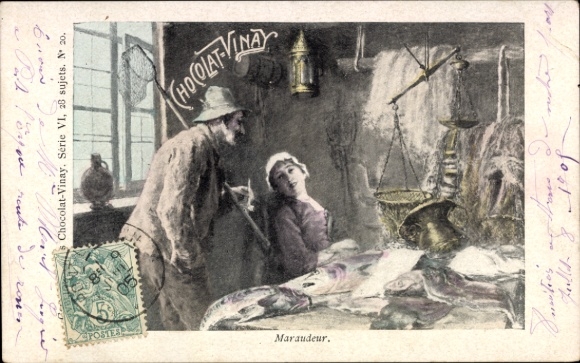 Künstler Ak Maraudeur, Chocolat-Vinay, Reklame