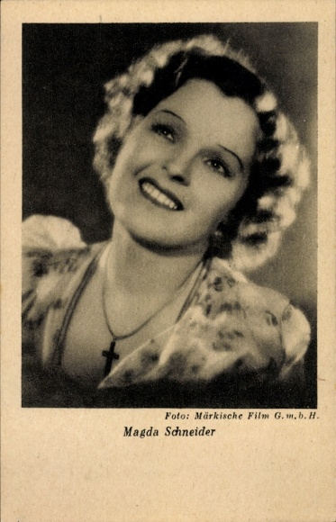 Ak Schauspielerin Magda Schneider, Portrait