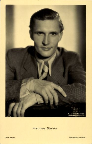 Ak Schauspieler Hannes Stelzer, Portrait