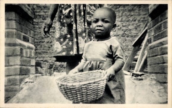 Ak Yoko Kamerun, katholische Mission, Kind