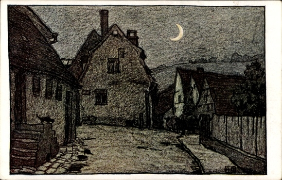 Künstler Ak Duschek, R., Besigheim im Kreis Ludwigsburg, Am Kronenberg