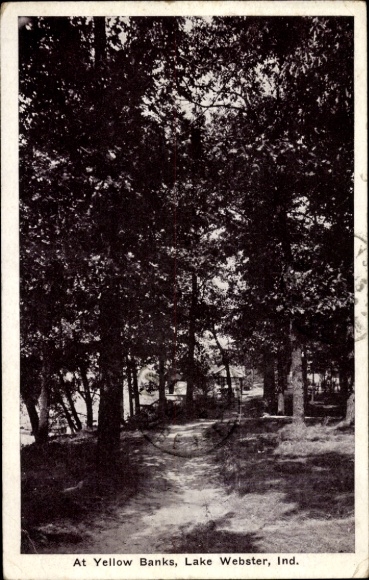 Ak Lake Webster Indiana USA, At Yellow Banks