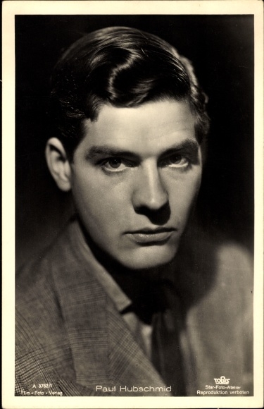 Ak Schauspieler Paul Hubschmid, Portrait