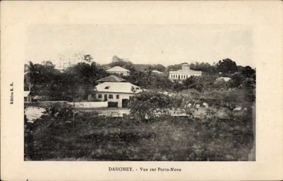 Ak Dahomey Benin, Blick auf Porto-Novo