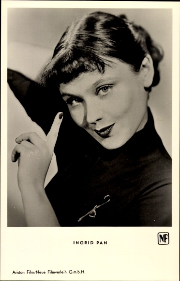 Ak Schauspielerin Ingrid Pan, Portrait, Film Ehe für eine Nacht