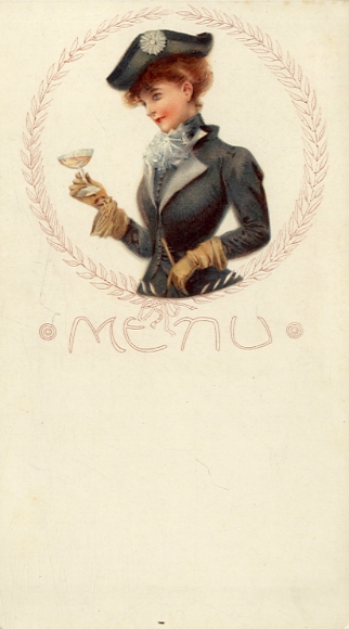 Menükarte, F.L. Caillers, Swiss Milk Chocolate
