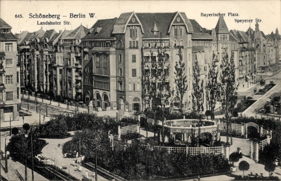 Ak Berlin Schöneberg, Bayerischer Platz, Landshuter Straße, Speyerer Straße