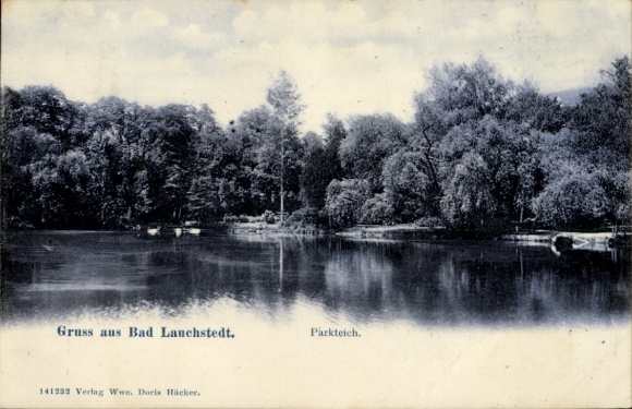 Ak Bad Lauchstädt Lauchstedt Saalekreis,  Parkteich
