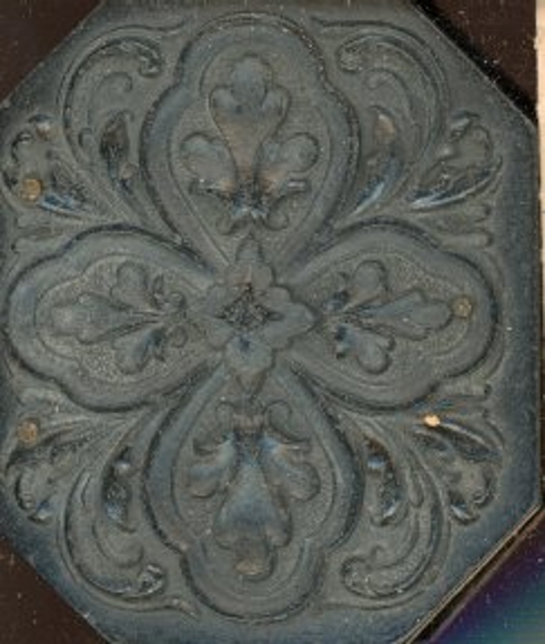 Daguerreotype Foto Portrait Gold Rahmen Antik Rot Samt, Frau