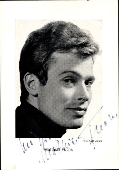 Ak Schauspieler Matthias Fuchs, Portrait, Autogramm
