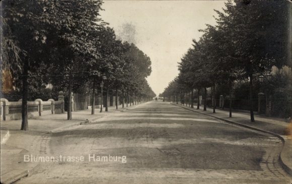 Ak Hamburg Nord Winterhude, Blumenstraße