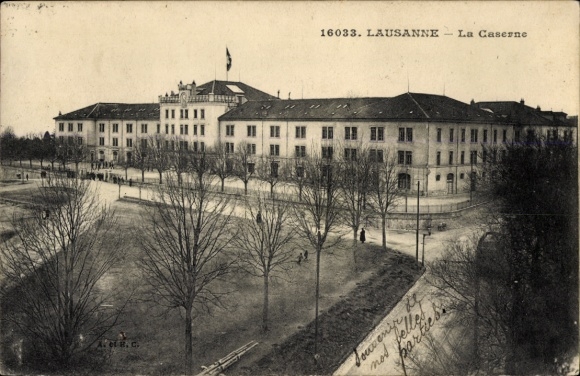 Ak Lausanne Kanton Waadt, Kaserne