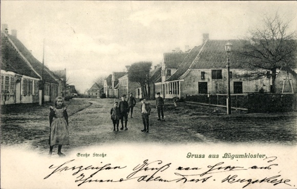 Ak Løgumkloster Lügumkloster Dänemark, Große Straße