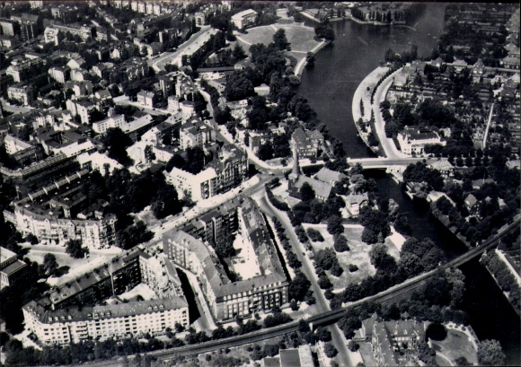 Foto Hamburg Nord Eppendorf, Fliegeraufnahme