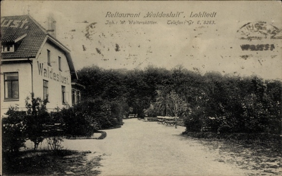 Ak Hamburg Eimsbüttel Lokstedt, Restaurant Waldesluft