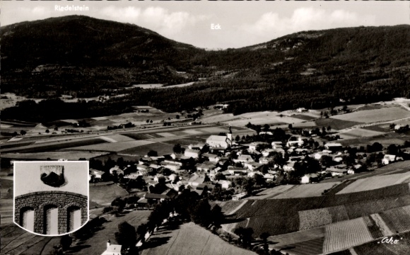 Ak Arnbruck im Bayerischen Wald Oberpfalz, Luftbild