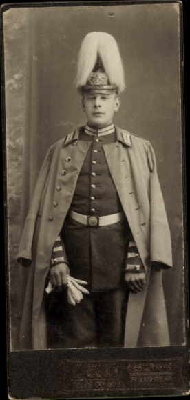 CdV Deutscher Soldat in Uniform, Porträt