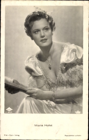 Ak Schauspielerin Maria Holst, Portrait