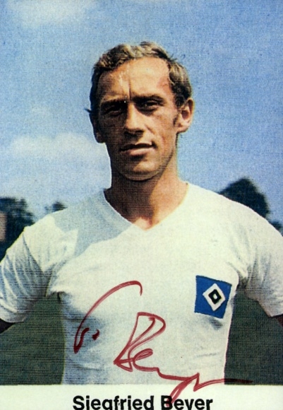 Autogrammkarte Fußballer Siegfried Beyer, Hamburger SV, Autogramm