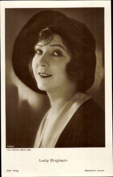 Ak Schauspielerin Lucie Englisch, Portrait