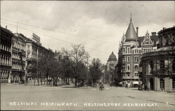 Foto Ak Helsinki Helsingfors Finnland, Heikinkatu