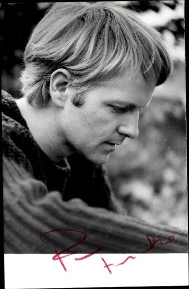 Foto Schauspieler Peter Fricke, Profilansicht, Autogramm