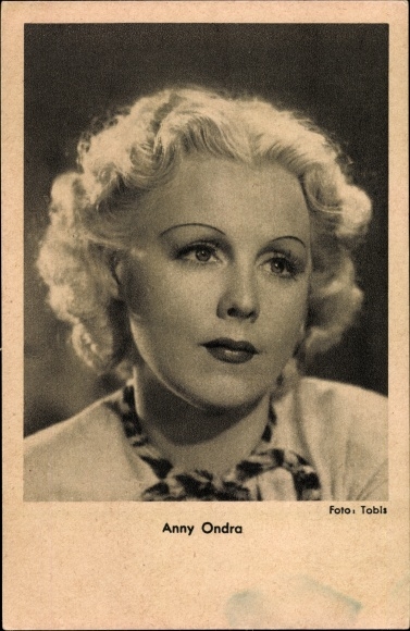 Ak Schauspielerin Anny Ondra, Portrait, Tobis Film, Blond