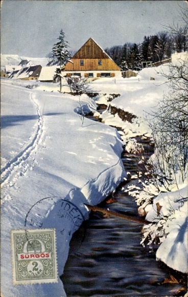 Ak Schweizer Winterlandschaft